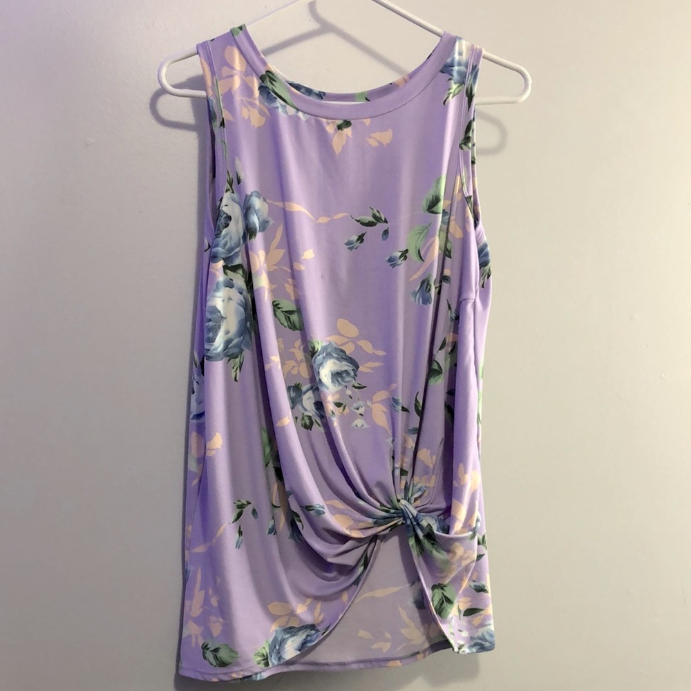 Purple flower top